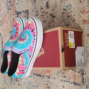 Vans Asher Tie Dye Size 6*NEW